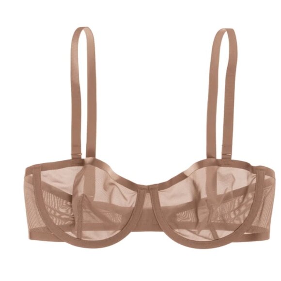CUUP Balconette Taupe Tan Bralette Size 32C - Picture 1 of 4